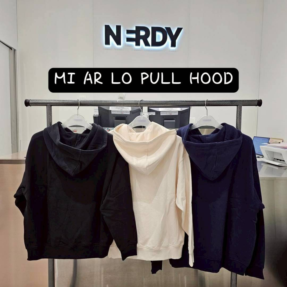 [韓國12月分活動款] [預購 每周日中午 12:00收單] 2025 韓國 NERDY LOGO連帽上衣-細節圖3
