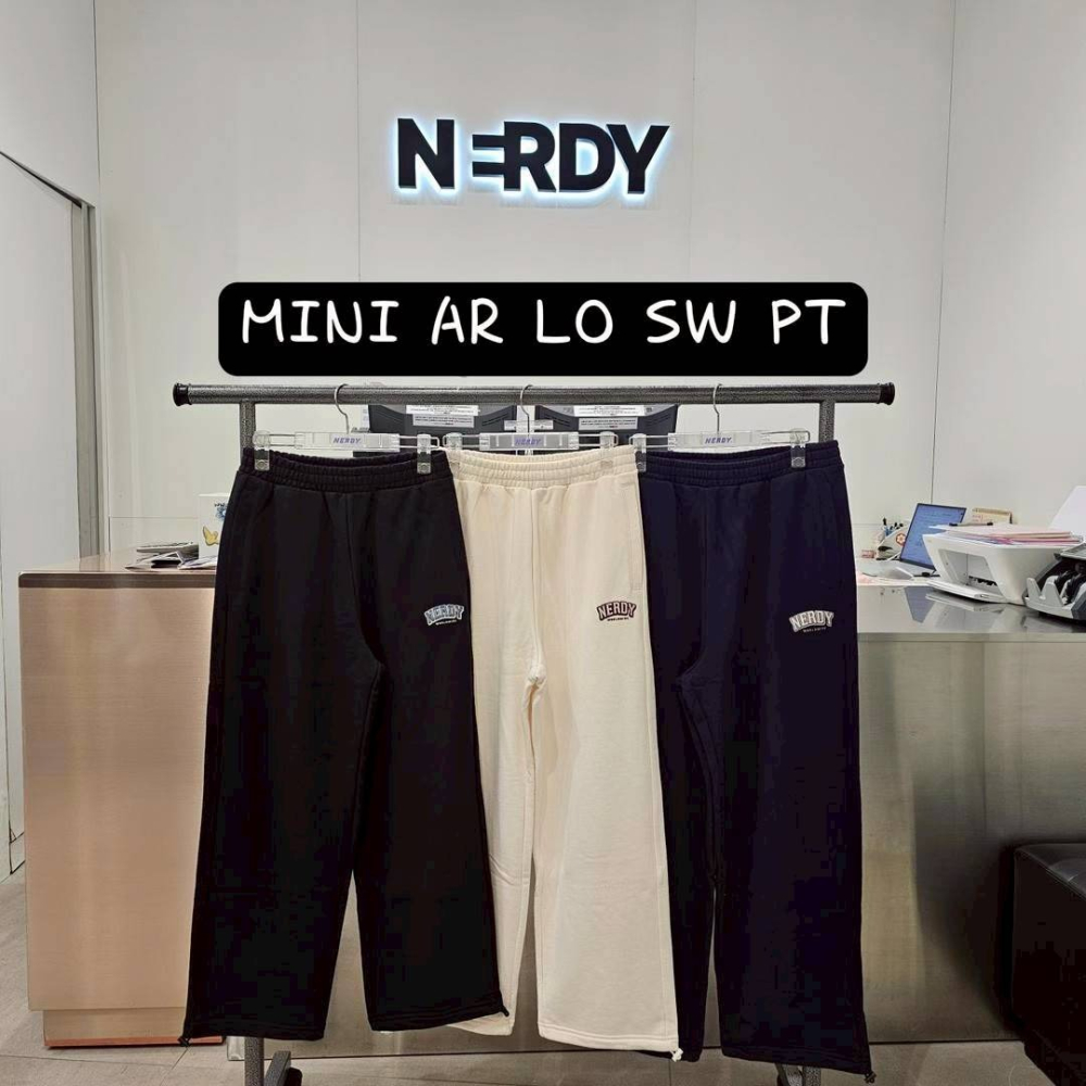 [韓國12月分活動款] [預購 每周日中午 12:00收單] 2025 韓國 NERDY LOGO抽繩長褲-細節圖5
