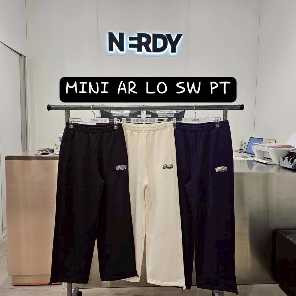 [韓國12月分活動款] [預購 每周日中午 12:00收單] 2025 韓國 NERDY LOGO抽繩長褲-規格圖7