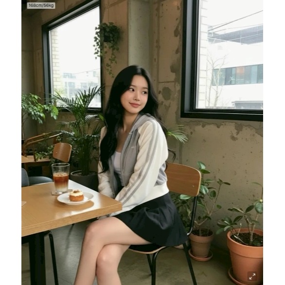 [韓國12月分活動款] [預購 每周日中午 12:00收單] 2025 韓國 NERDY  女款絲絨布連帽短外套-細節圖5