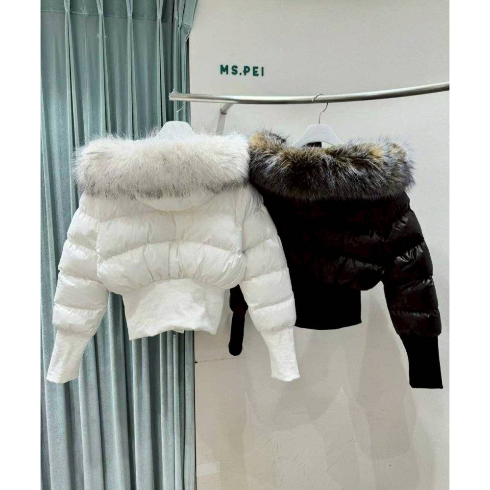 [預購 每周日中午 12:00收單] 2025 韓國 秋冬女裝 束腰連帽毛毛外套-細節圖2