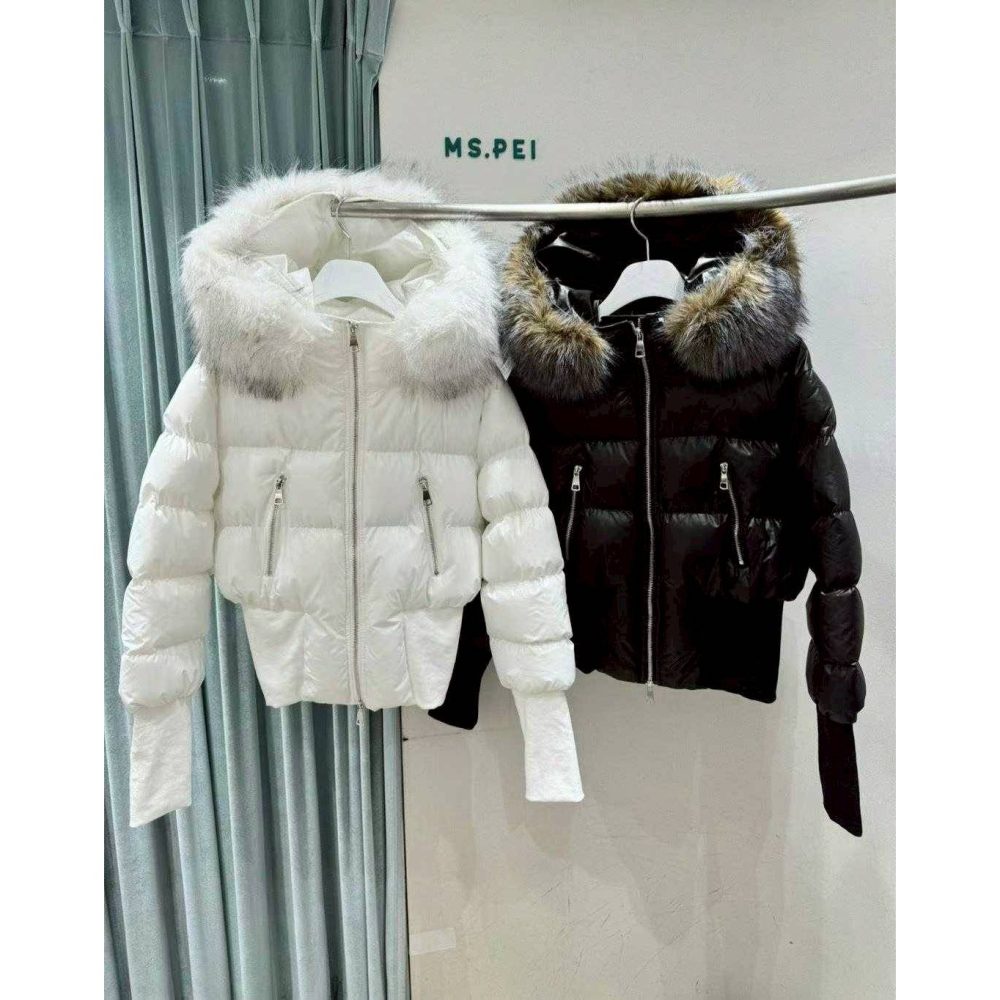 [預購 每周日中午 12:00收單] 2025 韓國 秋冬女裝 束腰連帽毛毛外套-細節圖4