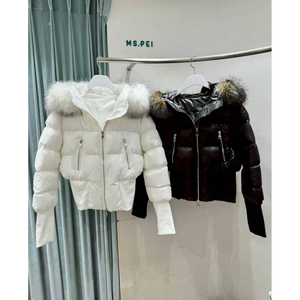 [預購 每周日中午 12:00收單] 2025 韓國 秋冬女裝 束腰連帽毛毛外套-細節圖5