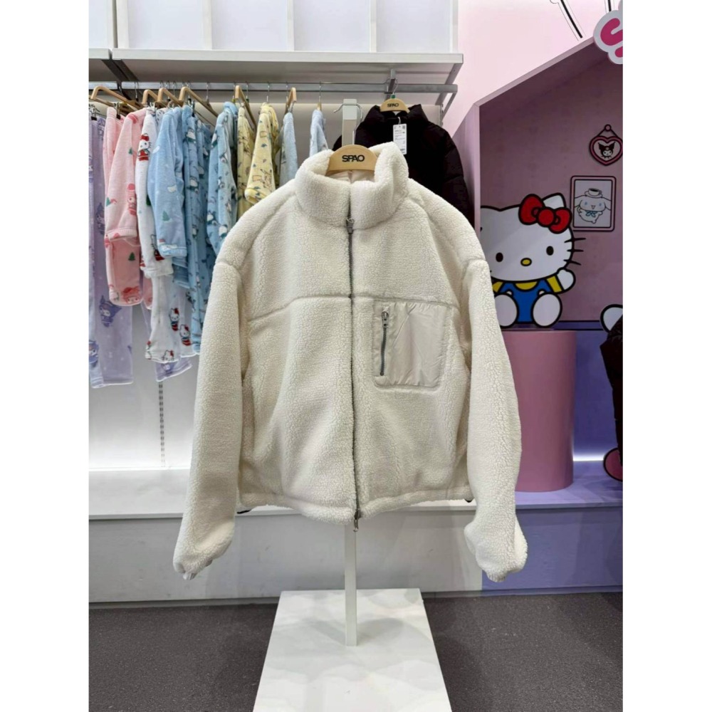 [預購 每周日中午 12:00收單] 2025 韓國 SPAO 雙面穿口袋刷毛外套 女款-細節圖5