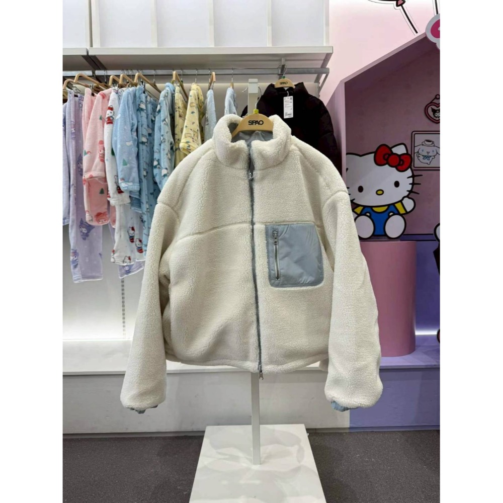 [預購 每周日中午 12:00收單] 2025 韓國 SPAO 雙面穿口袋刷毛外套 女款-細節圖7