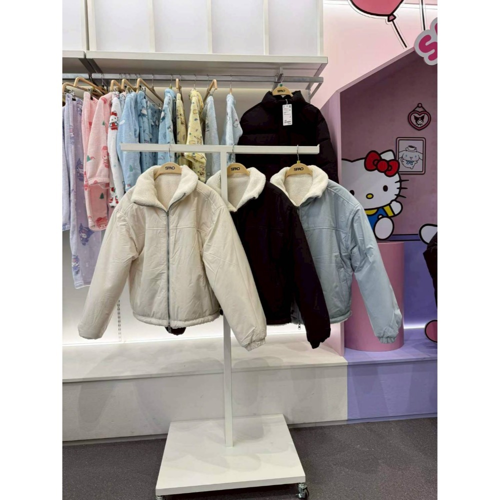 [預購 每周日中午 12:00收單] 2025 韓國 SPAO 雙面穿口袋刷毛外套 女款-規格圖11