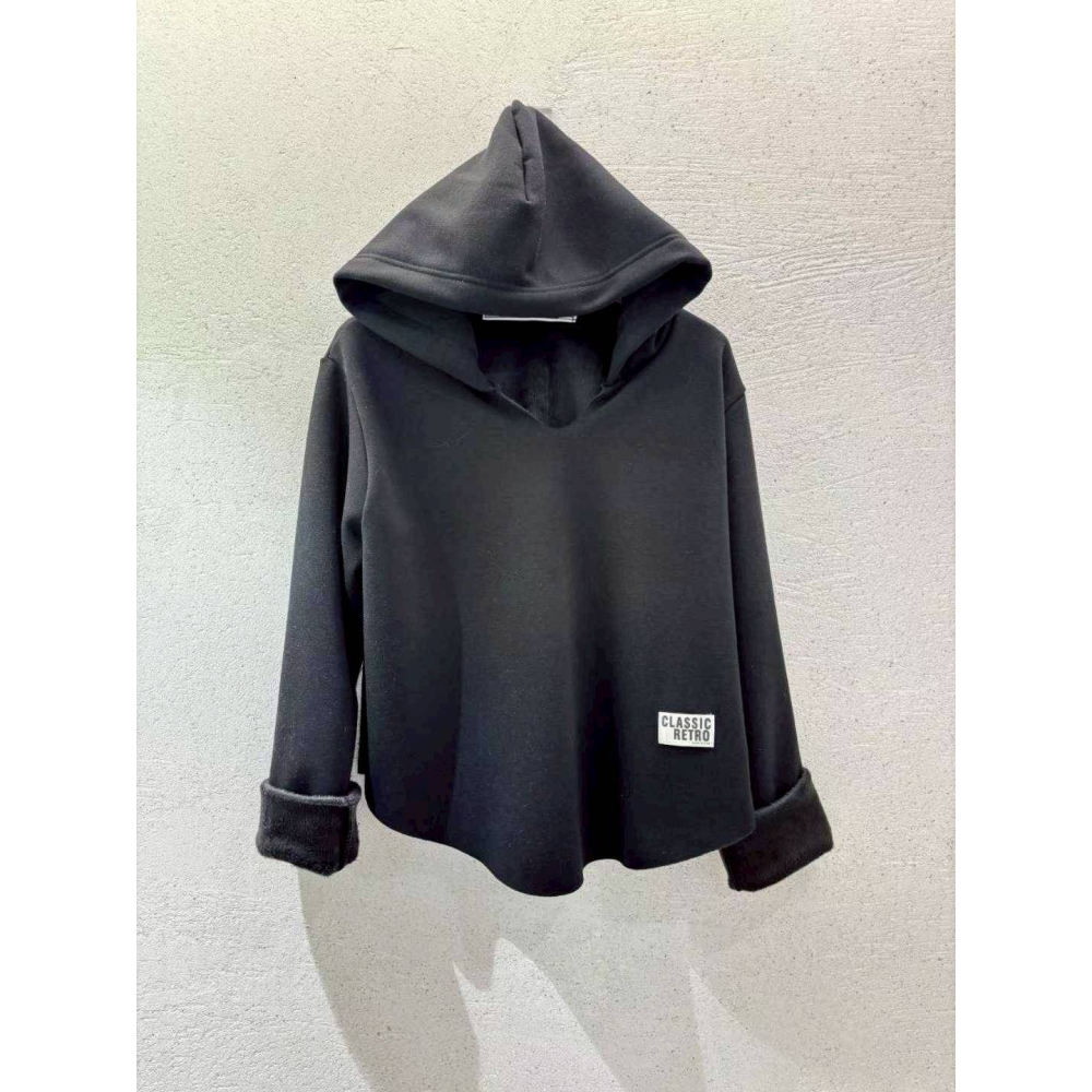 [預購 每周日中午 12:00收單] 2025 韓國 秋冬女裝 水貂毛內裡連帽上衣-細節圖5