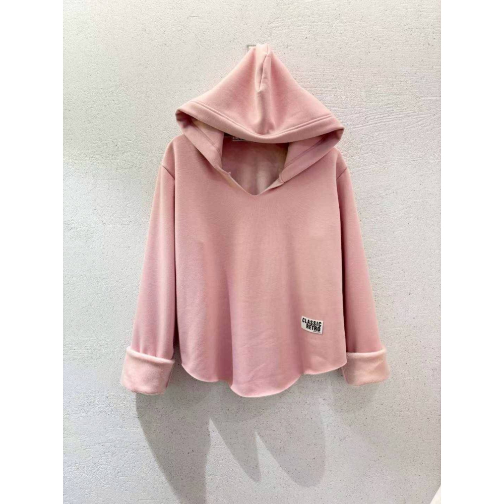 [預購 每周日中午 12:00收單] 2025 韓國 秋冬女裝 水貂毛內裡連帽上衣-細節圖6