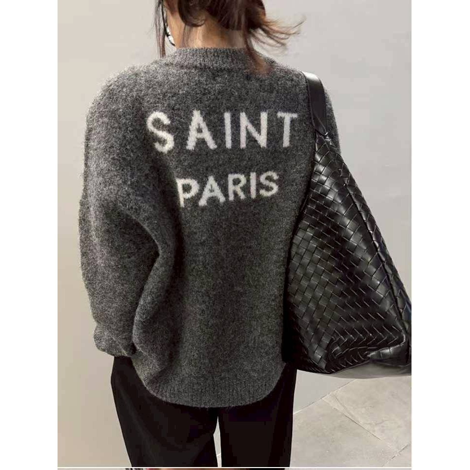 [預購 每周日中午 12:00收單] 2025 韓國 秋冬女裝 8 MABLE家 羊毛英文字樣 開襟上衣-規格圖9