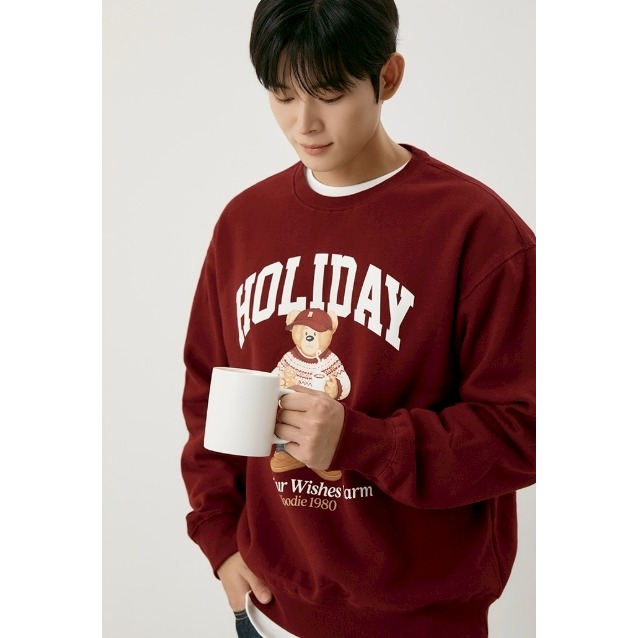 [預購 每周日中午 12:00收單] 2025 韓國 秋冬女裝 SPAO 小熊內刷毛上衣-細節圖6