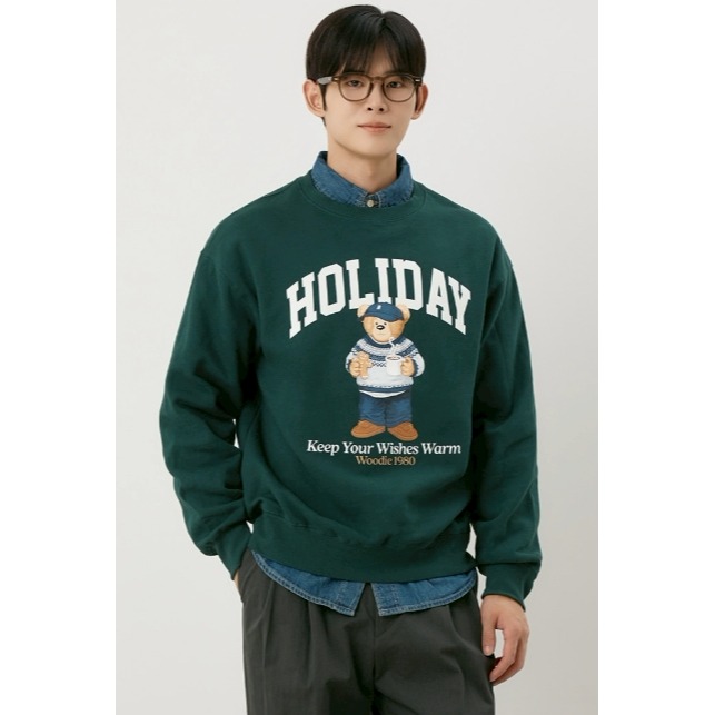 [預購 每周日中午 12:00收單] 2025 韓國 秋冬女裝 SPAO 小熊內刷毛上衣-細節圖8