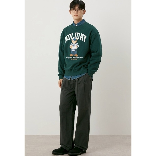 [預購 每周日中午 12:00收單] 2025 韓國 秋冬女裝 SPAO 小熊內刷毛上衣-細節圖9