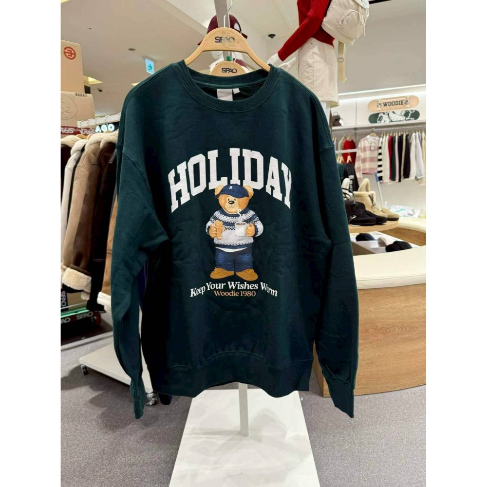 [預購 每周日中午 12:00收單] 2025 韓國 秋冬女裝 SPAO 小熊內刷毛上衣-規格圖9