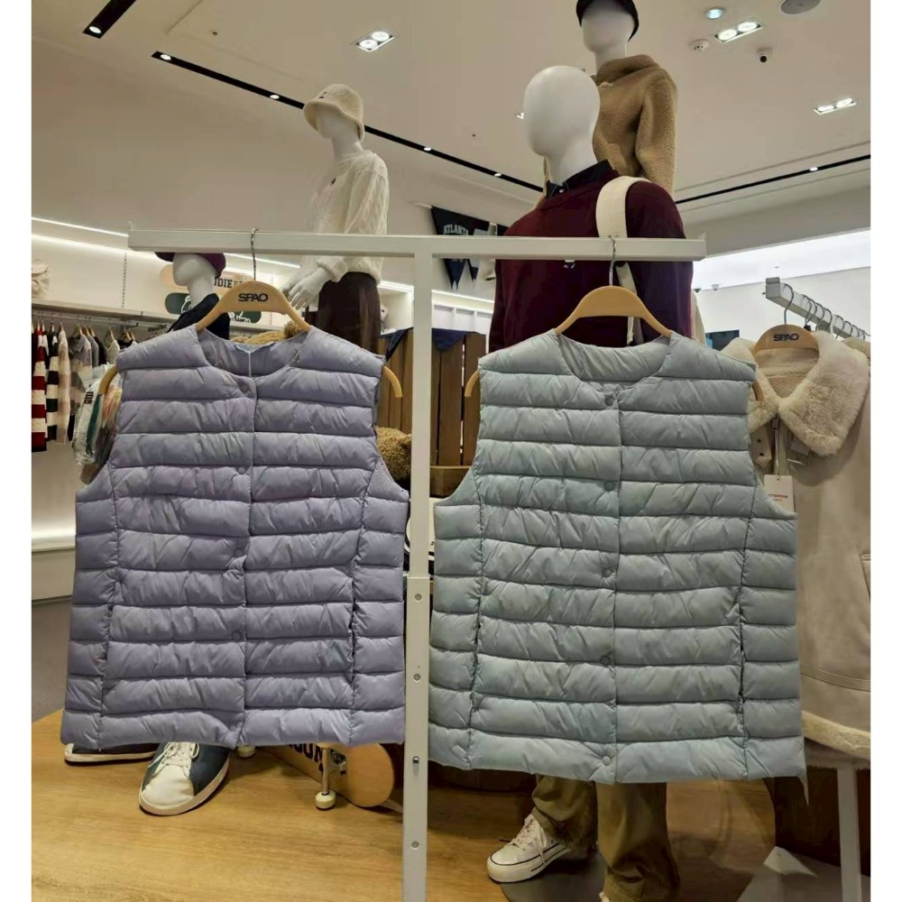 [預購 每周日中午 12:00收單] 2025 韓國 SPAO 輕量羽絨背心-規格圖8