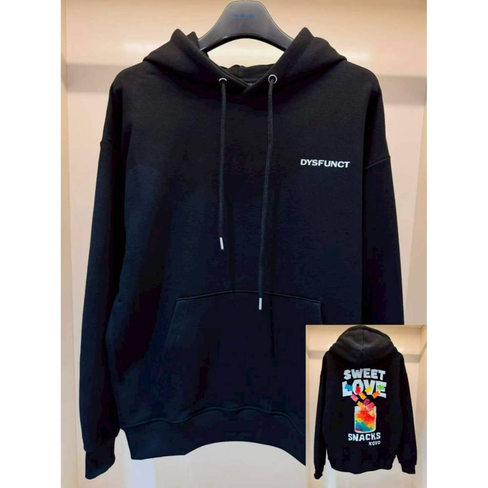 [韓國打折ing][預購 每周日中午 12:00收單] 2025 韓國潮牌DYSFUNCT  SWEET連帽上衣(中性)-細節圖3