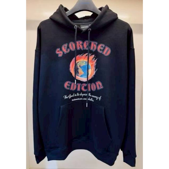 [韓國打折ing][預購 每周日中午 12:00收單] 2025 韓國潮牌DYSFUNCT  火燒地球連帽上衣 男女可穿-細節圖2