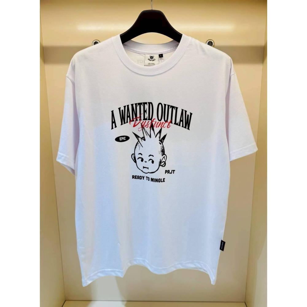 [韓國打折ing][預購 每周日中午 12:00收單] 2025 韓國潮牌DYSFUNCT  刺蝟頭男孩短袖上衣-細節圖2