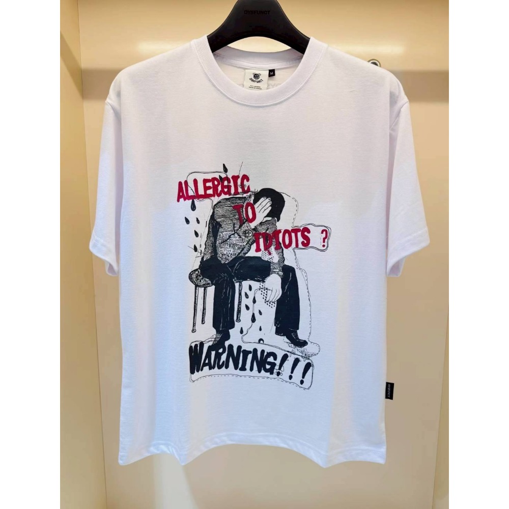 [韓國打折ing][預購 每周日中午 12:00收單] 2025韓國潮牌DYSFUNCT WARNING短袖上衣中性)-規格圖5