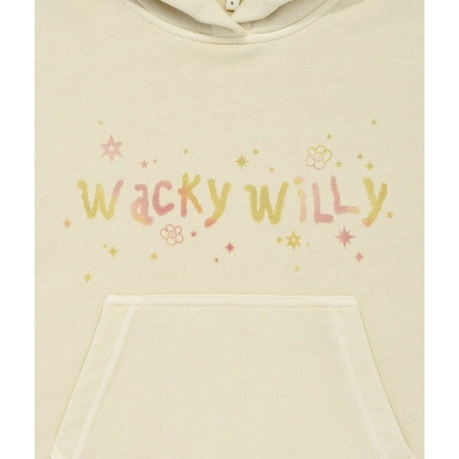 [閃購!!韓國打折ing][2025.12.21 中午 12:00收單] WACKY WILLY LOGO短連帽上衣-細節圖4