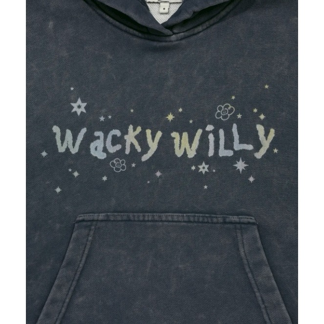 [閃購!!韓國打折ing][2025.12.21 中午 12:00收單] WACKY WILLY LOGO短連帽上衣-細節圖6