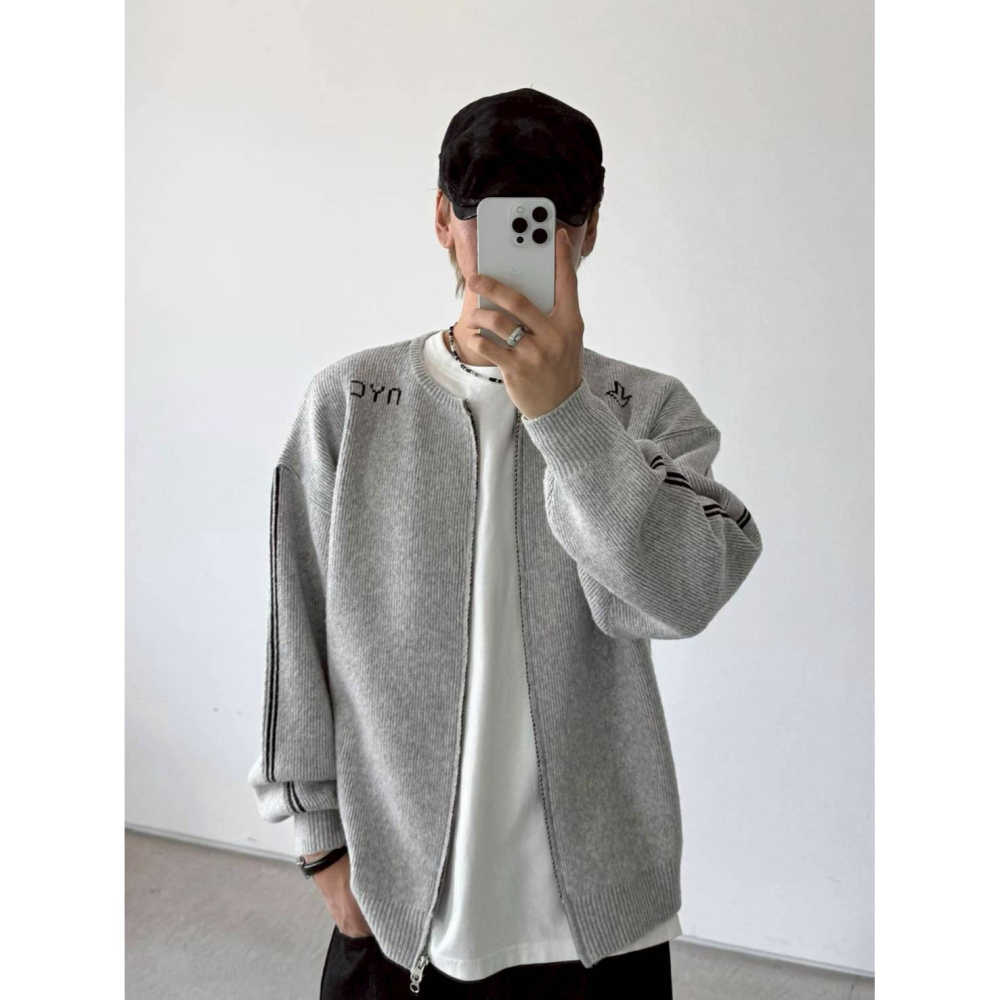 [預購 每周日中午 12:00收單] 2025 韓國  NYC馬海毛拉鍊外套-細節圖5