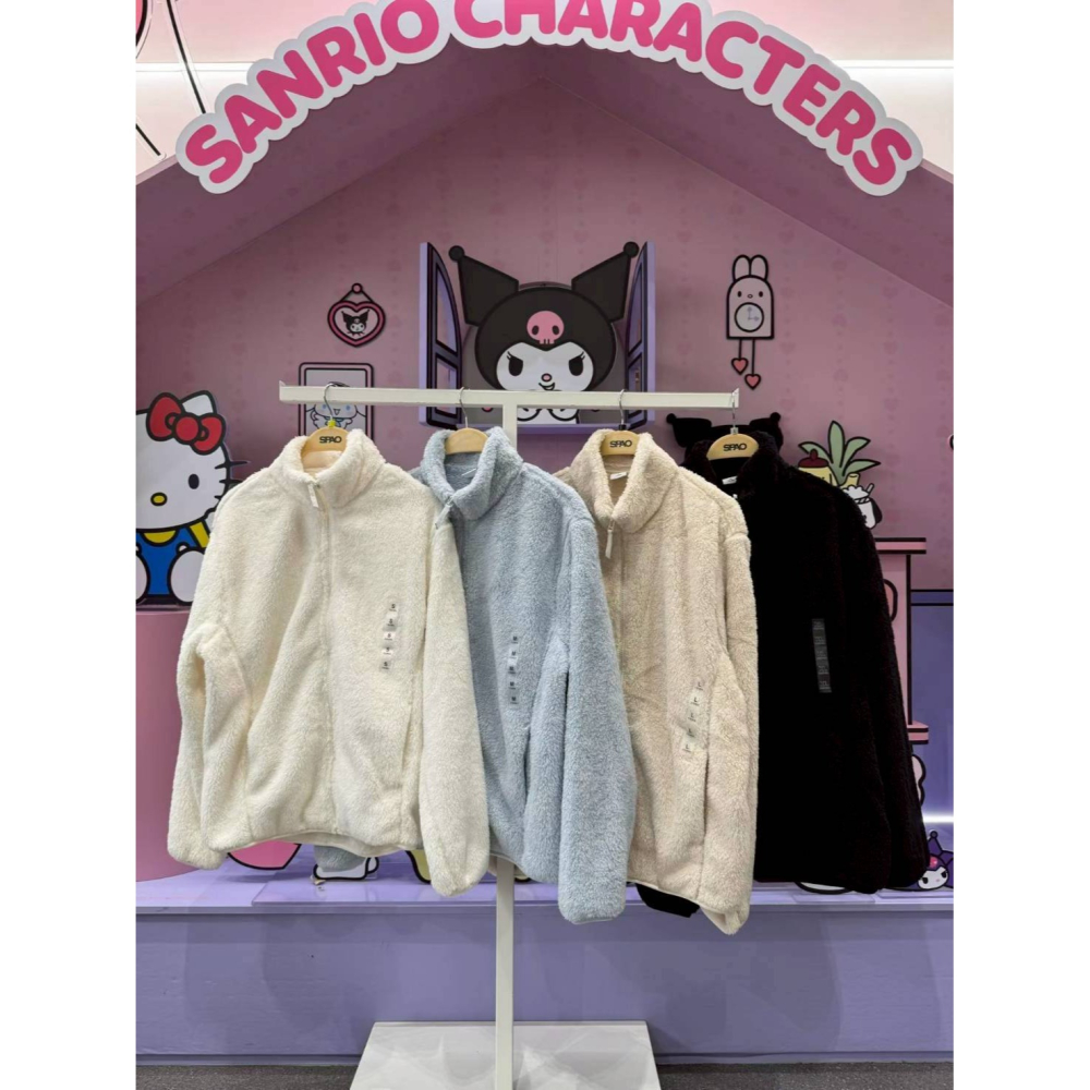 [預購 每周日中午 12:00 收單] 2025 韓國  SPAO 絨毛立領外套 (男女皆可)-細節圖3