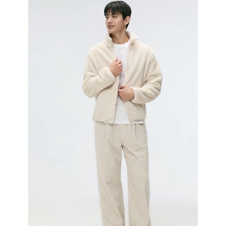 [預購 每周日中午 12:00 收單] 2025 韓國  SPAO 絨毛立領外套 (男女皆可)-細節圖8