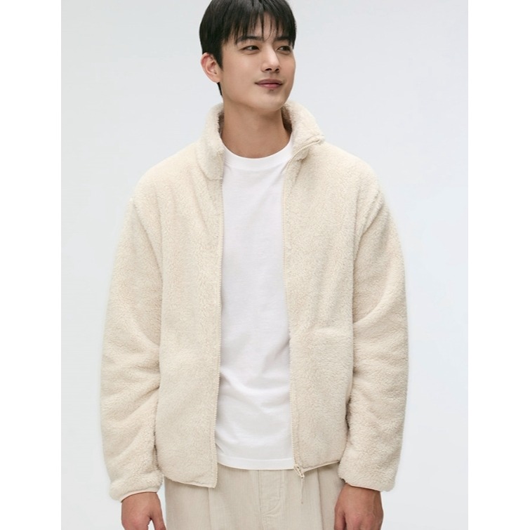 [預購 每周日中午 12:00 收單] 2025 韓國  SPAO 絨毛立領外套 (男女皆可)-細節圖9