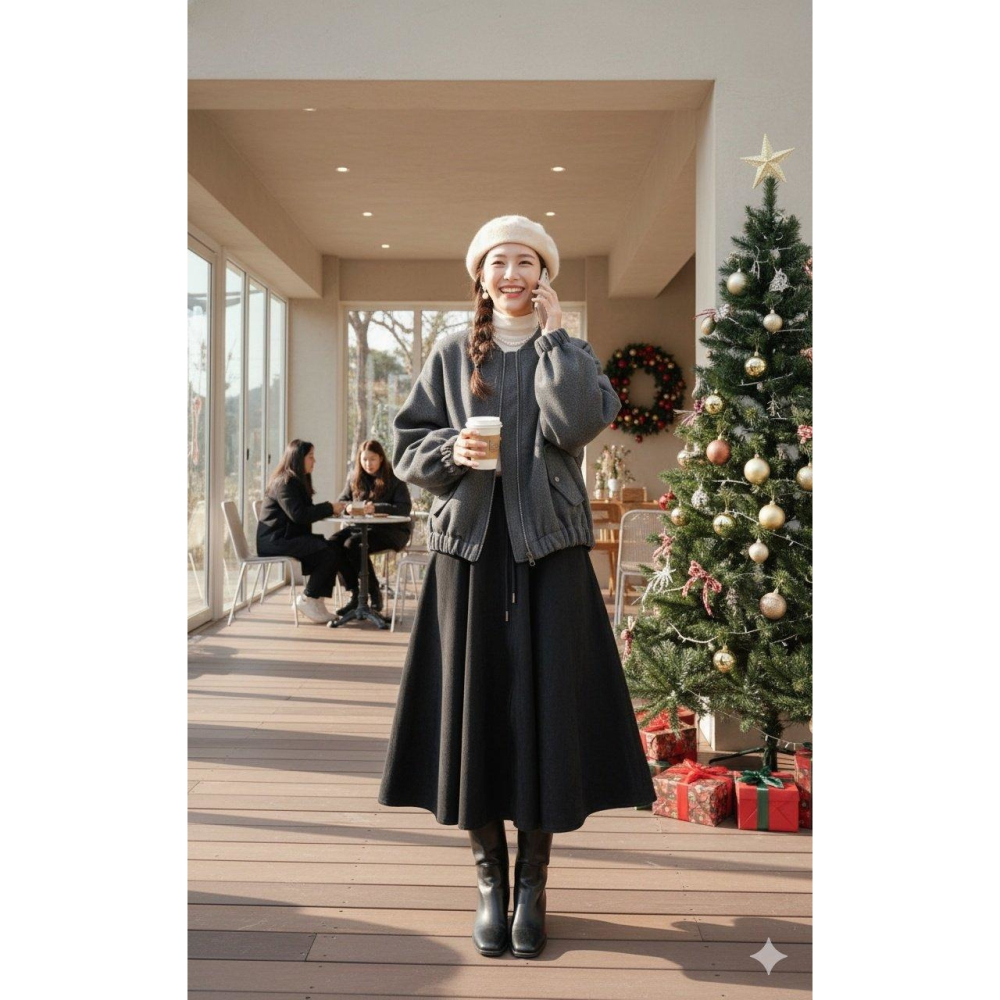 [預購 每周日中午 12:00收單] 2025 韓國 秋冬女裝  60%羊毛外套-細節圖5