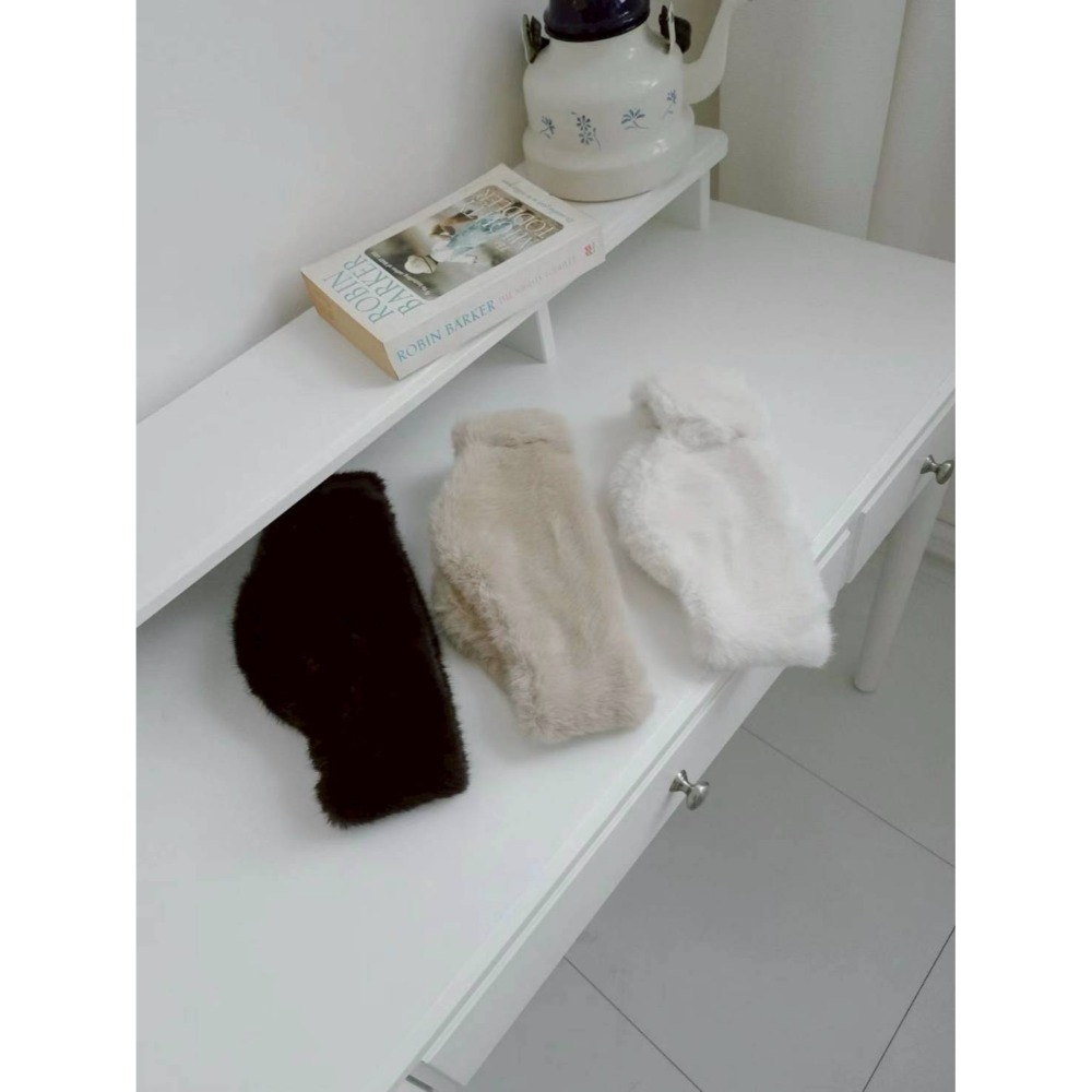 [預購 每周日中午 12:00收單] 2025 韓國 秋冬時尚配件 皮草耳罩髮帶-規格圖3