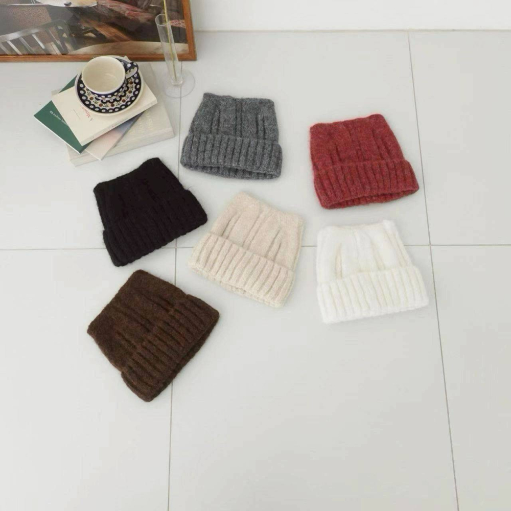 [預購 每周日中午 12:00收單] 2025 韓國 秋冬時尚配件 貓耳朵針織帽-細節圖4