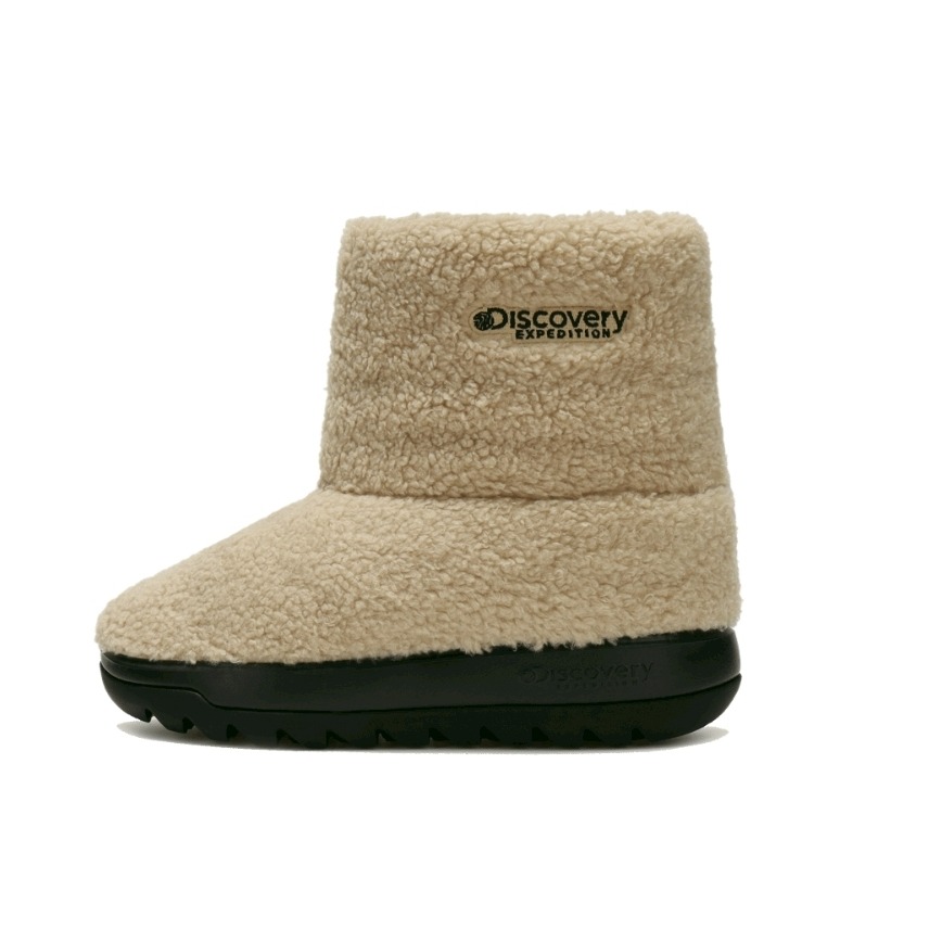 [韓國季末打折款][預購 每周日中午 12:00收單] 2025 韓國 DISCOVERY 泰迪熊毛防風保暖短筒靴 3色-細節圖3