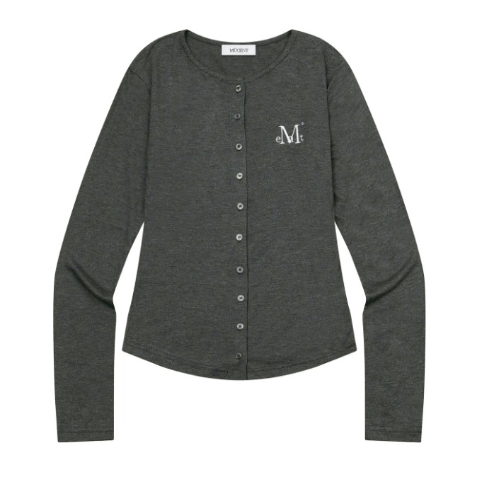 [預購 每周日中午 12:00收單] 2025 韓國 秋冬女裝  MUCENT LOGO開襟上衣-規格圖10