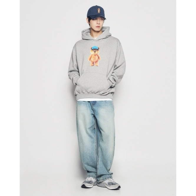 [韓國季末出清款][預購 每周日中午 12:00收單]2025 韓國 ADLV  熊熊連帽上衣-細節圖3