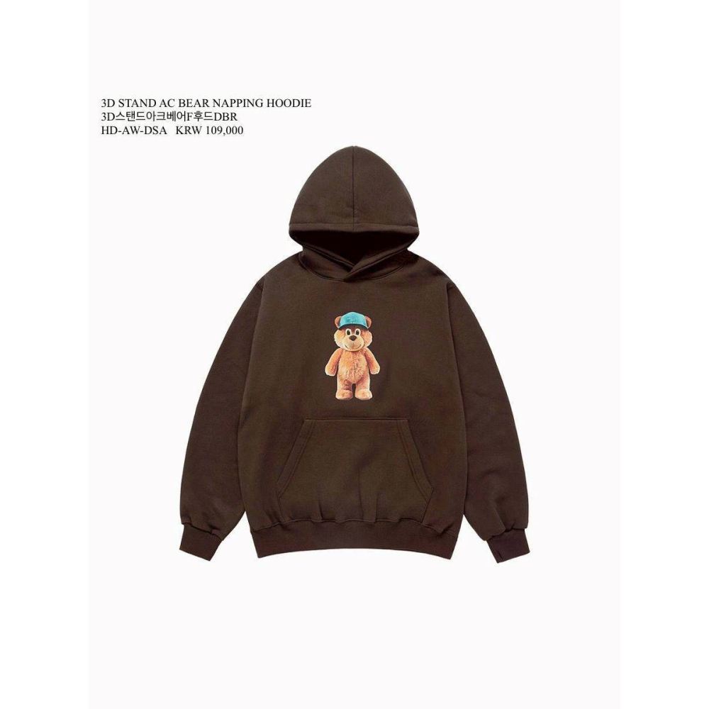 [韓國季末出清款][預購 每周日中午 12:00收單]2025 韓國 ADLV  熊熊連帽上衣-細節圖5