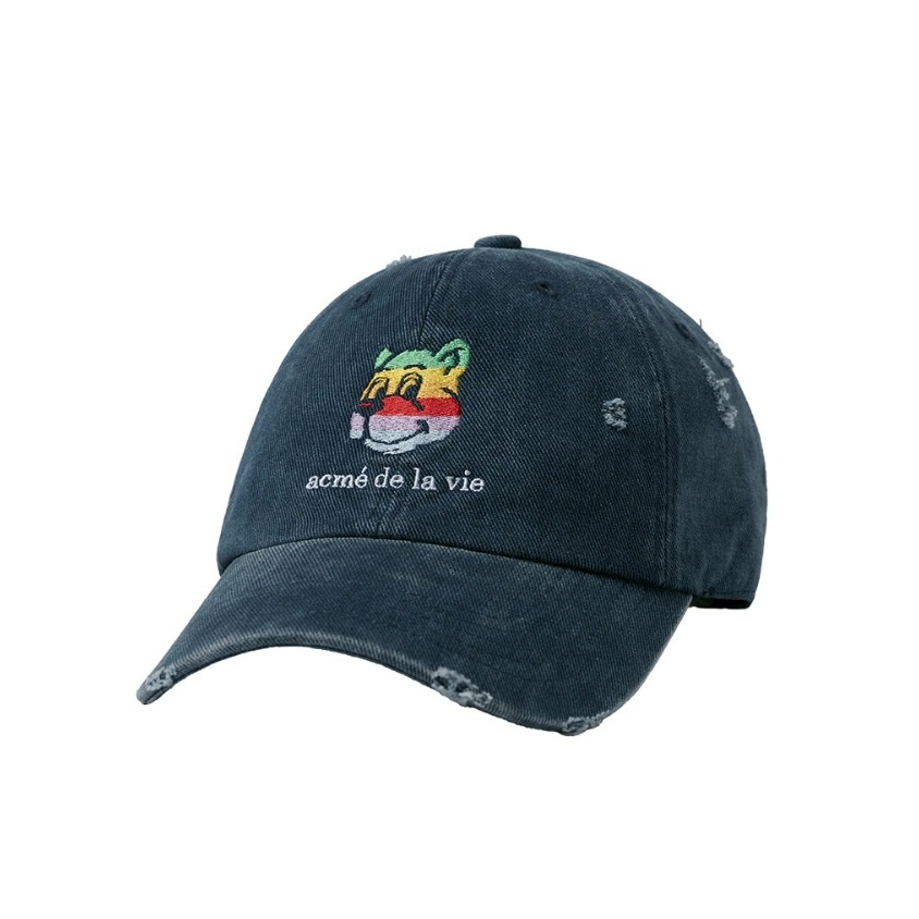 [韓國季末出清款][預購 每周日中午 12:00收單]  2025韓國 ADLV 彩虹刺繡小熊棒球帽-規格圖7