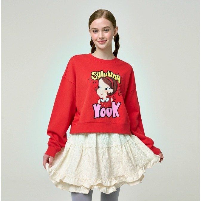 [韓國 陸心媛新品特惠ing][預購 2026.01.08 中午 12:00收單] 2025 陸心媛新款 logo上衣-細節圖4