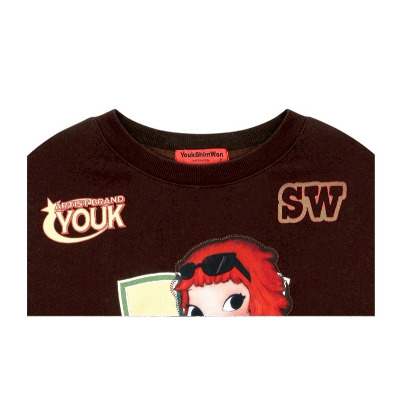 [韓國 陸心媛新品特惠ing][預購 2026.01.08 中午 12:00收單] 2025 陸心媛新款 字母短上衣-細節圖3