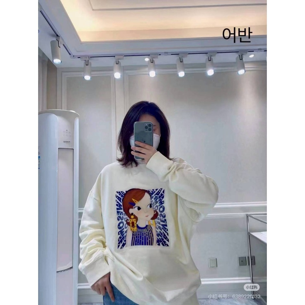 [韓國 陸心媛 年末打折款 ] [預購 每周日中午 12:00收單] 2025 韓國陸心媛 LOGO長袖上衣-細節圖3