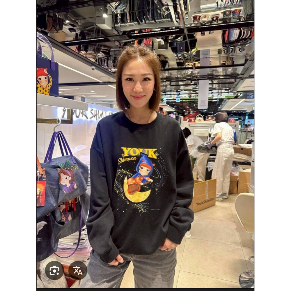 [韓國 陸心媛 年末打折款 ] [預購 每周日中午 12:00收單] 2025 韓國陸心媛 月亮女孩長袖上衣-細節圖2