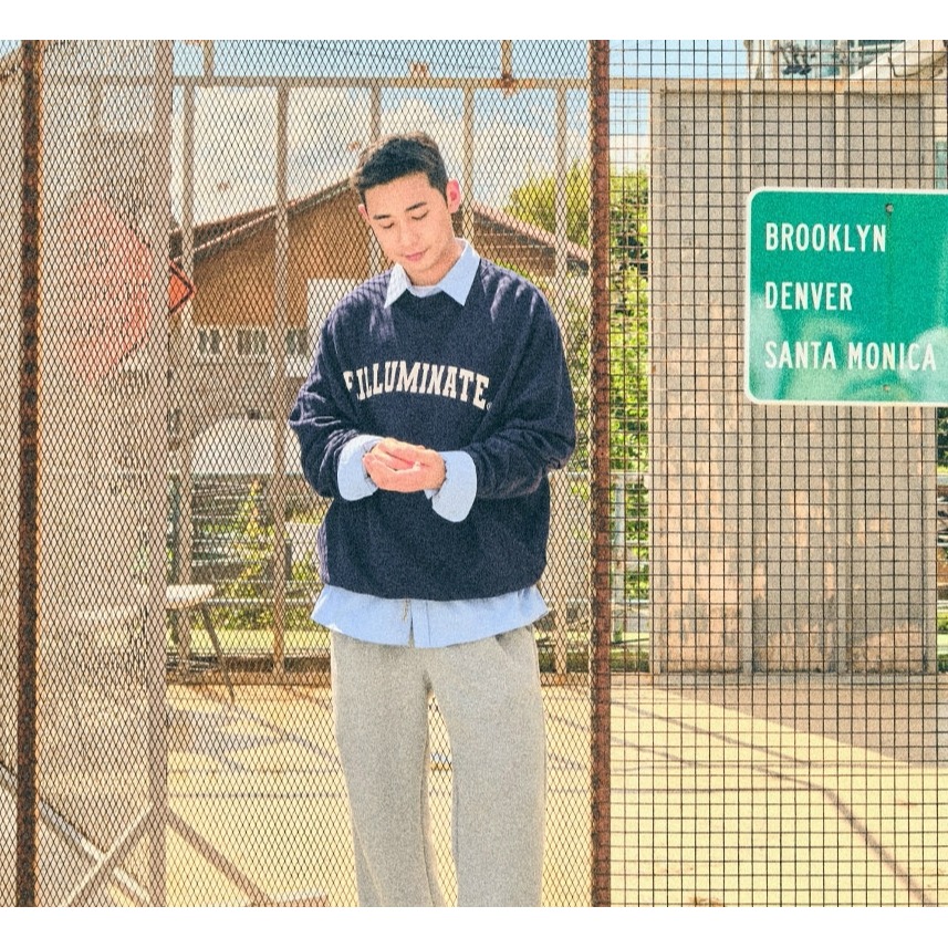 [韓國季末打折款][預購 每周日中午 12:00收單] 2026 韓國 F.ILLUMINATE LOGO內刷毛上衣-細節圖4