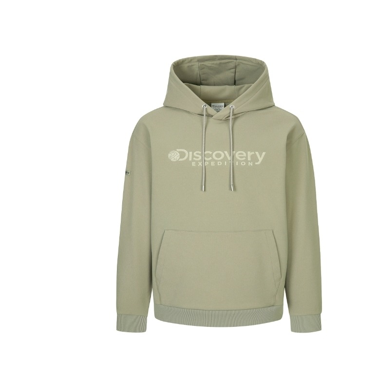 [韓國打折ING][預購 每周日中午 12:00收單] 2026 韓國 DISCOVERY 中性款LOGO大標連帽上衣-細節圖8