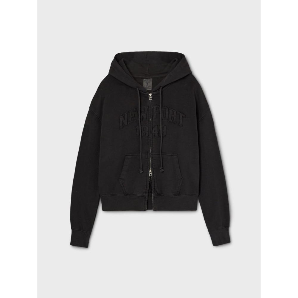 [韓國限時打折ing][預購 每周日中午 12:00收單] 2026 韓國 WHO.A.U 女款 水洗貼布連帽外套-規格圖8