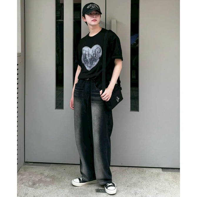 [韓國打折ing][預購 每周日中午 12:00收單] 2026 韓國 F.ILLUMINATE 愛心暈染上衣-細節圖7