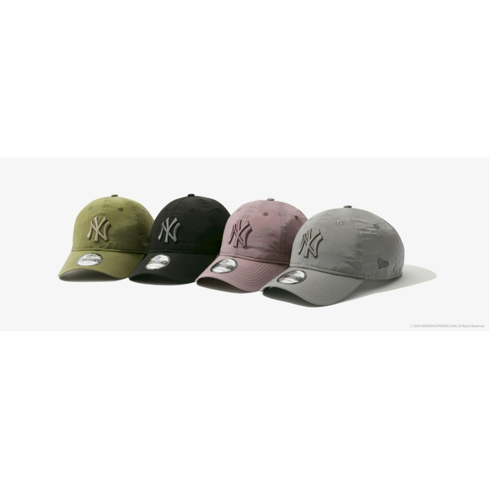 [預購 每周日中午 12:00收單] 2026 韓國  NEW ERA  26春夏新品  金屬風軟材質棒球帽-細節圖5