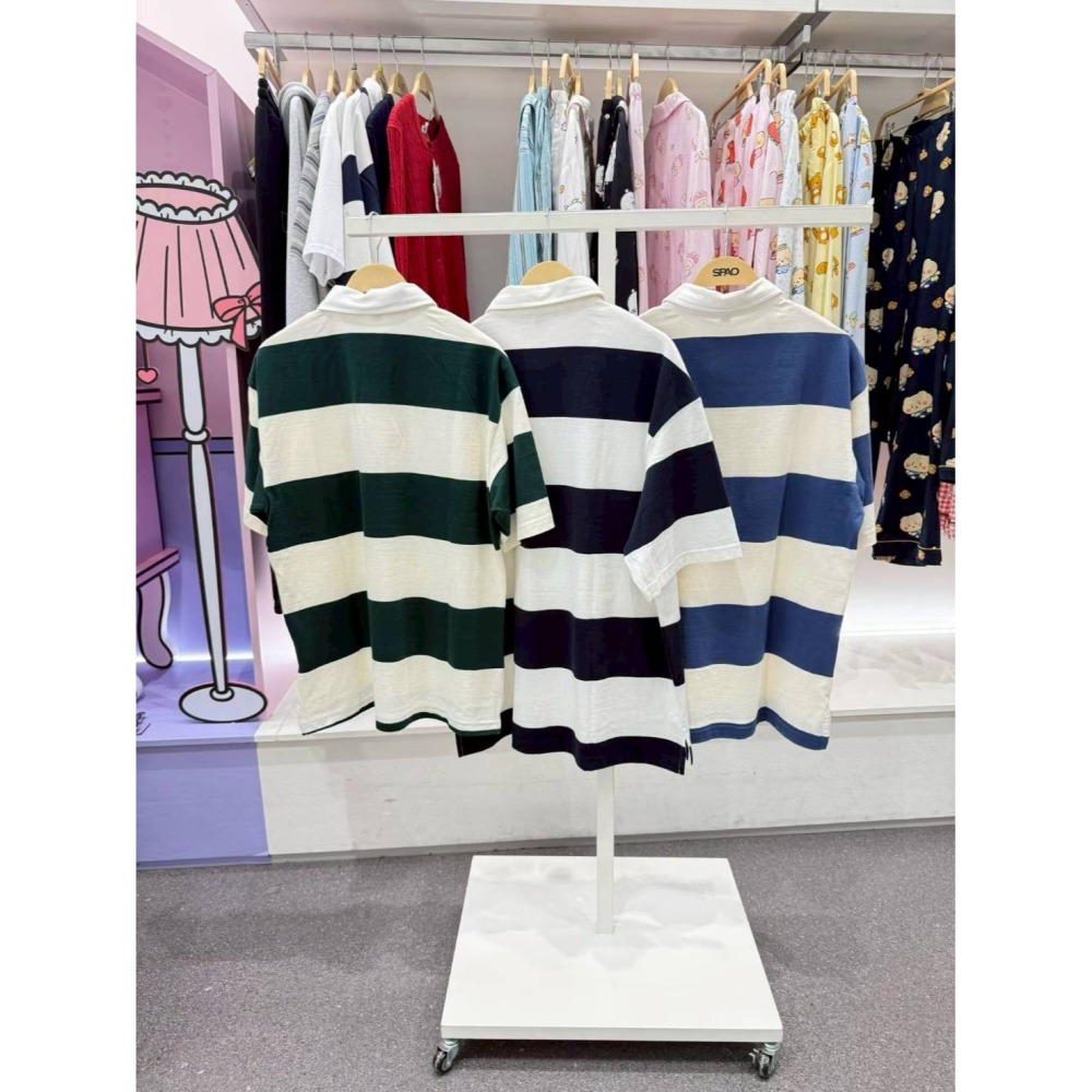 [預購 每周日中午 12:00收單] 2026 韓國  SPAO 熊熊刺繡POLO衫-細節圖5