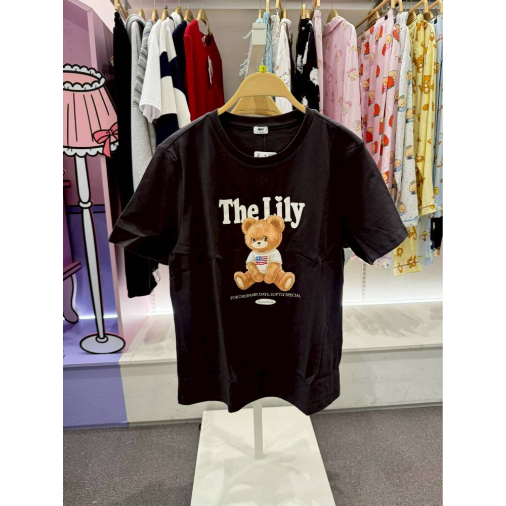 [預購 每周日中午 12:00收單] 2026 韓國 SPAO 熊熊短袖上衣 女款-細節圖2