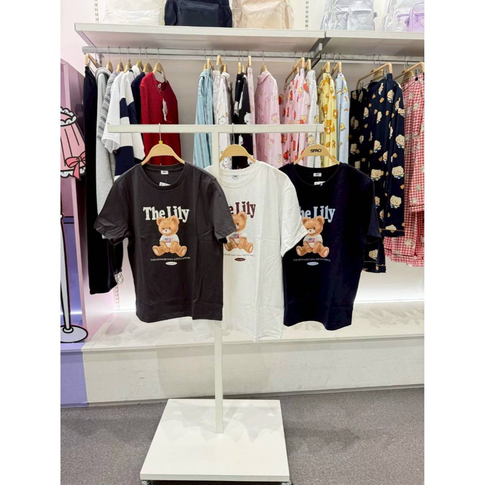 [預購 每周日中午 12:00收單] 2026 韓國 SPAO 熊熊短袖上衣 女款-規格圖5