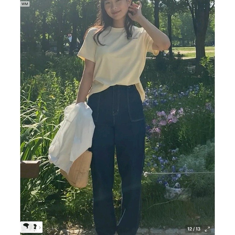 韓國打折ING [預購 每周日中午 12:00收單] 2026 韓國COVERNAT 女款夏季涼感棉短袖上衣 1+1特惠-細節圖10
