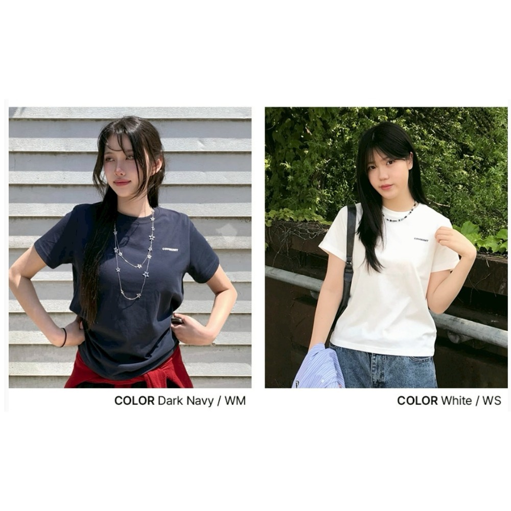 韓國打折ING [預購 每周日中午 12:00收單] 2026 韓國COVERNAT 女款夏季涼感棉短袖上衣 1+1特惠-規格圖11